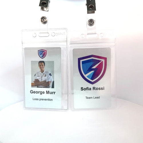 Custom Photo ID Badge with Alligator Clip Holder