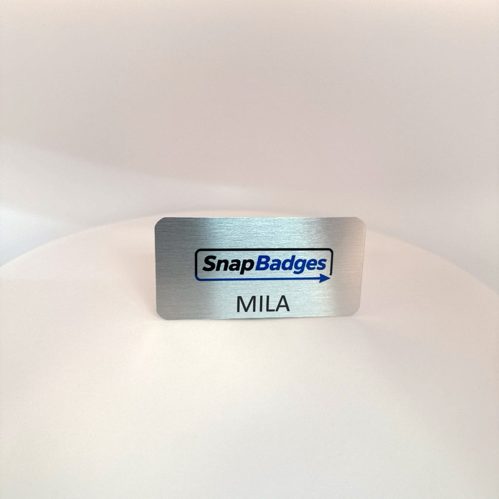 Full Color Metal Name Badge