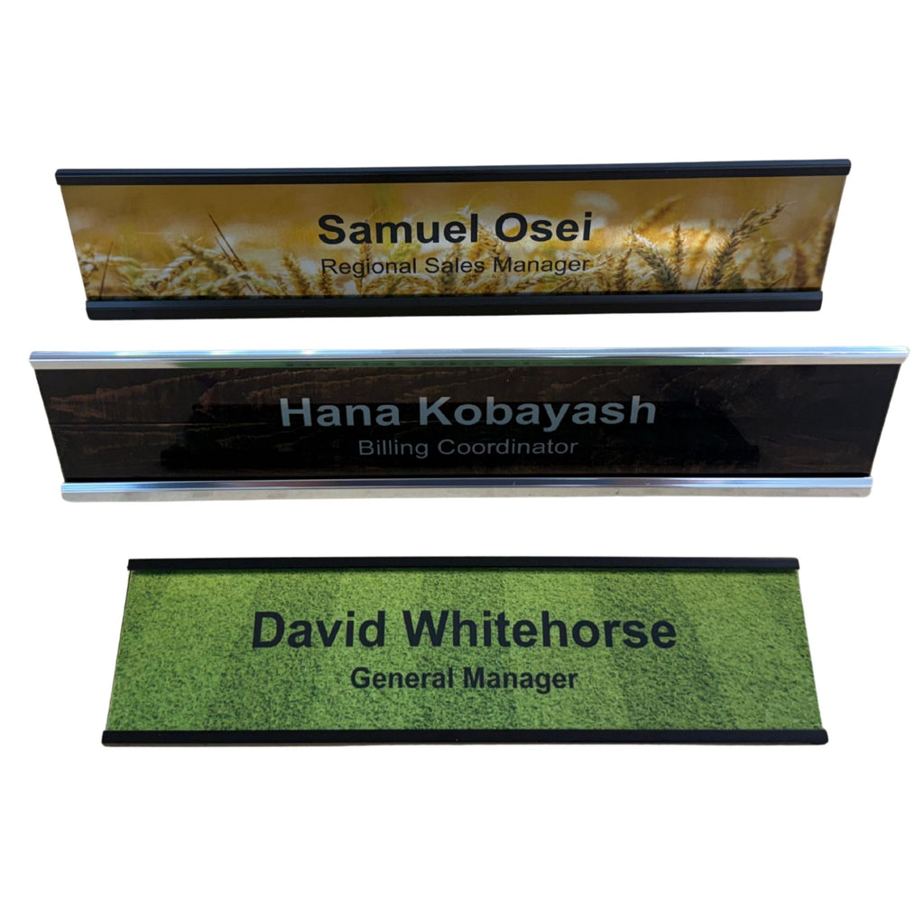 Custom Replacement Name Plate Insert – Desk or Door
