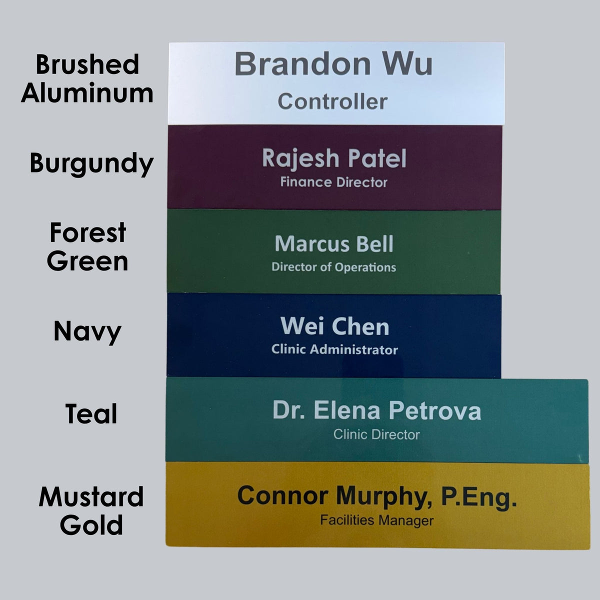 Custom Replacement Name Plate Insert – Desk or Door
