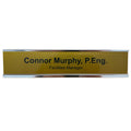 Desk Nameplate, Aluminum Insert with Holder
