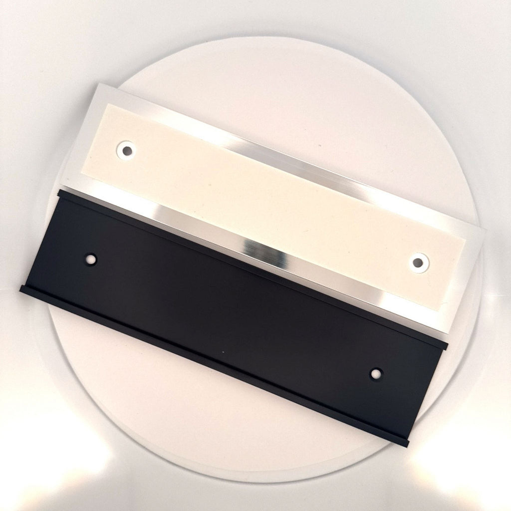 Door Name Plate, Aluminum Insert with Holder
