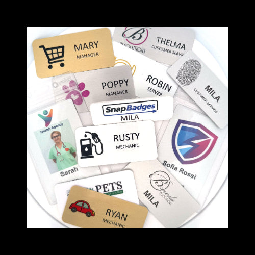 Full Color Metal Name Badge