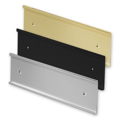 Door and Wall Nameplate, Aluminum Insert with Holder